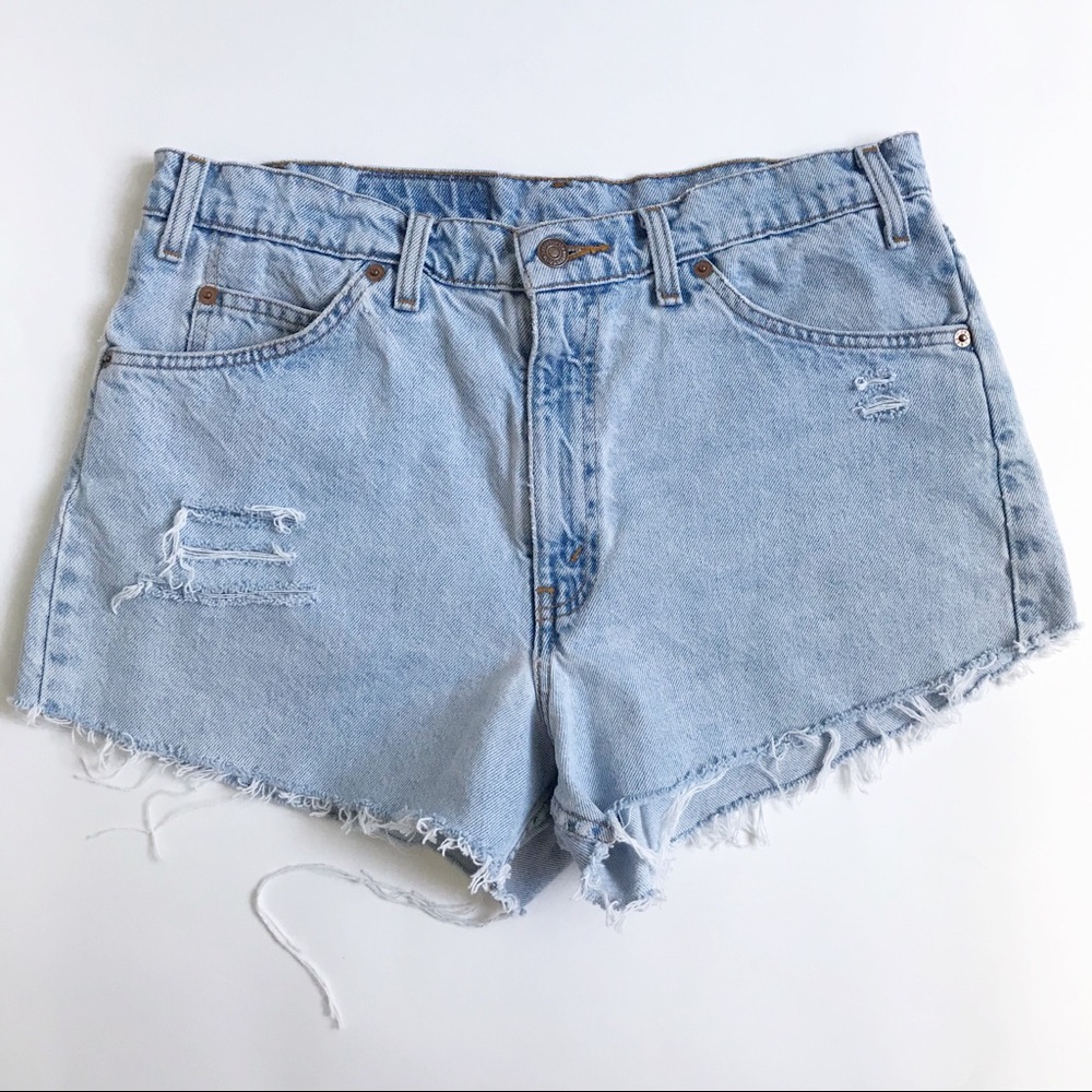 Levi’s 550 Men’s Vintage Orange Tab Cutoff Shorts 32